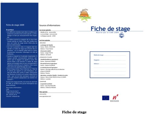 Fiche de stage